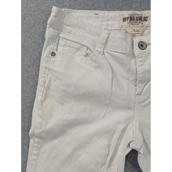 Hydraulic Jeans Womens 14 White Nolita Skinny Stretch Five Pocket HJ041038216 - Picture 2 of 15